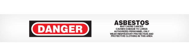 DANGER ASBESTOS Barricade Tape 12/case 
