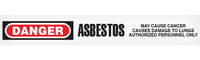 DANGER ASBESTOS Barricade Tape 12/case 
