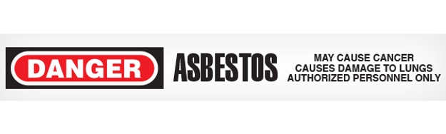 DANGER ASBESTOS Barricade Tape 12/case 