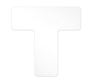 White Tuff Mark T Shape (20/pkg)