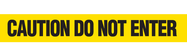 CAUTION D.N.E. Barricade Tape 12/case