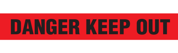 DANGER KEEP OUT Barricade Tape 12/case