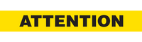 ATTENTION Barricade Tape 12/case