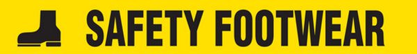 Message Floor Tape - SAFETY FOOTWEAR (3