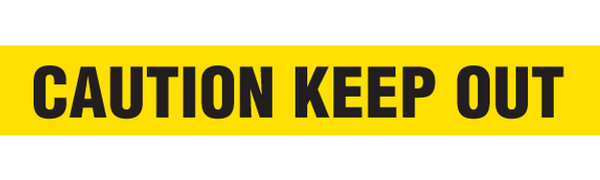 CAUTION KEEP OUT Barricade Tape 12/case