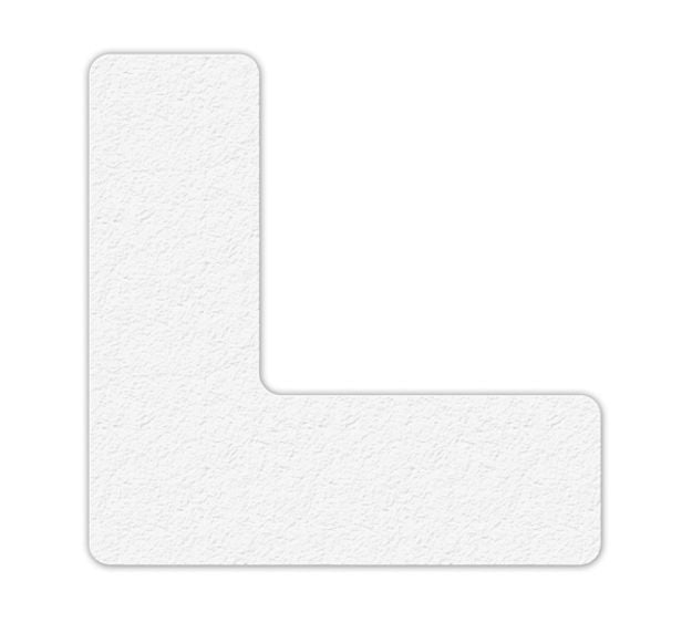 White Lean Marker L Shape (25/Pkg)
