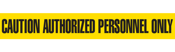 CAUTION AUTHORIZED  Barricade Tape 12/case
