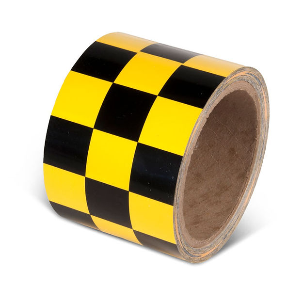 Yellow/Black Checkerboard Tape (3