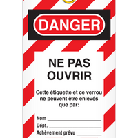 Danger - Ne pas ouvrir (25/pkg) - RP w/ ties - 3 Packs