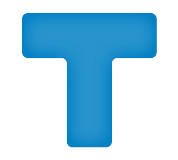 Blue Tuff Mark T Shape (20/pkg)