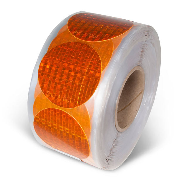 Amber Reflex Reflectors (3