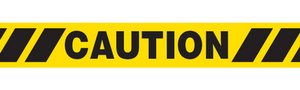 CAUTION W/ HAZARD STRIPE Barricade Tape 12/case