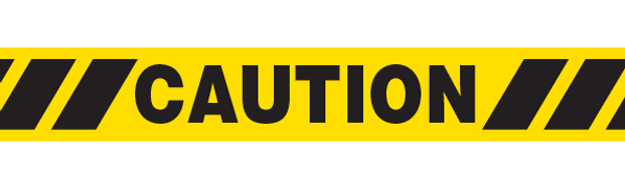 CAUTION W/ HAZARD STRIPE Barricade Tape 12/case
