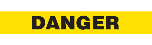 DANGER Barricade Tape 12/case (Yellow)