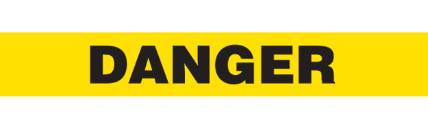 DANGER Barricade Tape 12/case (Yellow)