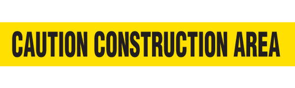 CAUTION CONSTRUCTION Barricade Tape 12/case