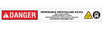 DANGER RESPIRABLE SILICA Barricade Tape 12/case