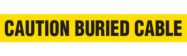 CAUTION BURIED CABLE Barricade Tape 12/case