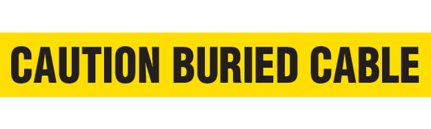 CAUTION BURIED CABLE Barricade Tape 12/case