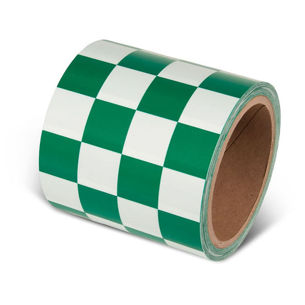Green/White Checkerboard Tape (4