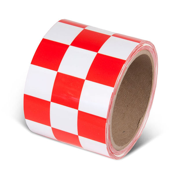 Red/White Checkerboard Tape (3
