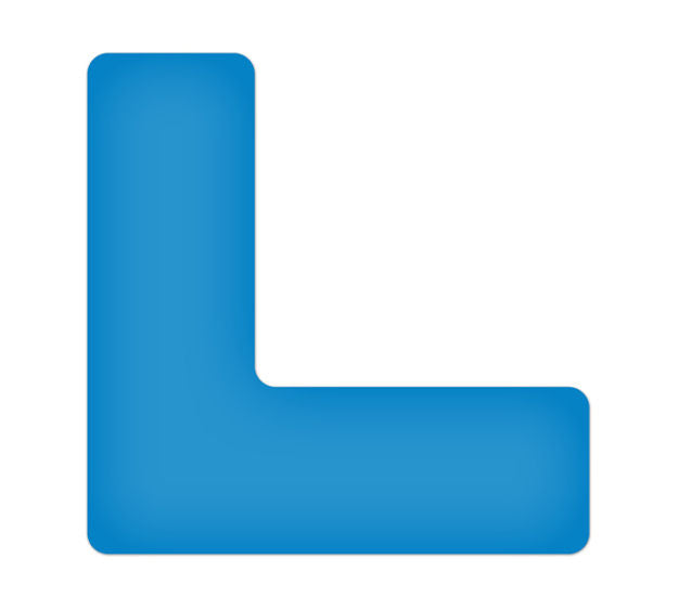 Blue ArmorStripe Lean Marker L  (10/Pk)