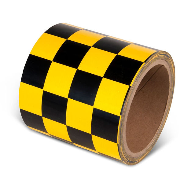 Yellow/Black Checkerboard Tape (4
