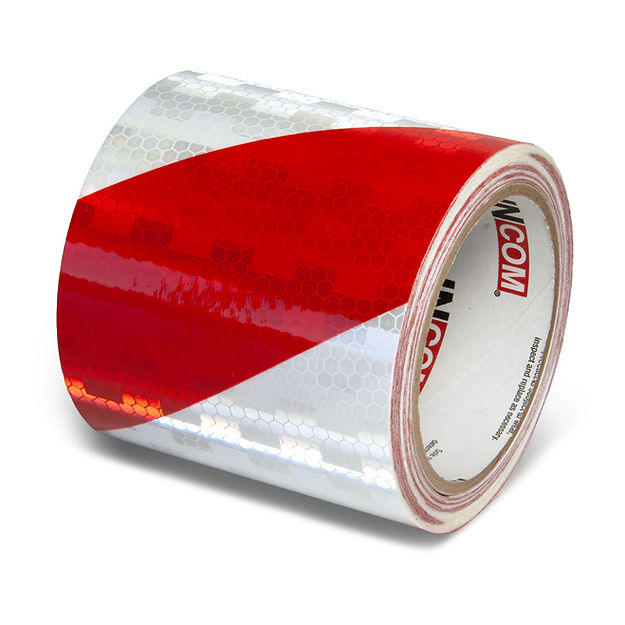 Red/White Engineer Reflective (4