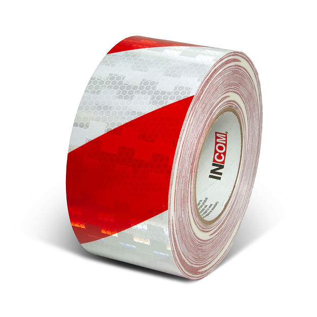 Red/White Engineer Reflective (3