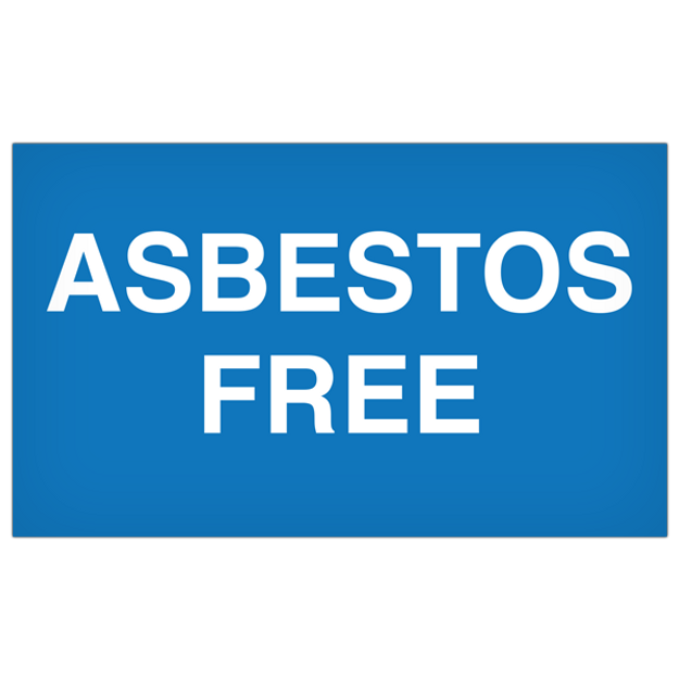 Asbestos Free Label 5