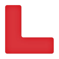 Red Tuff Mark L Shape (20/pkg)