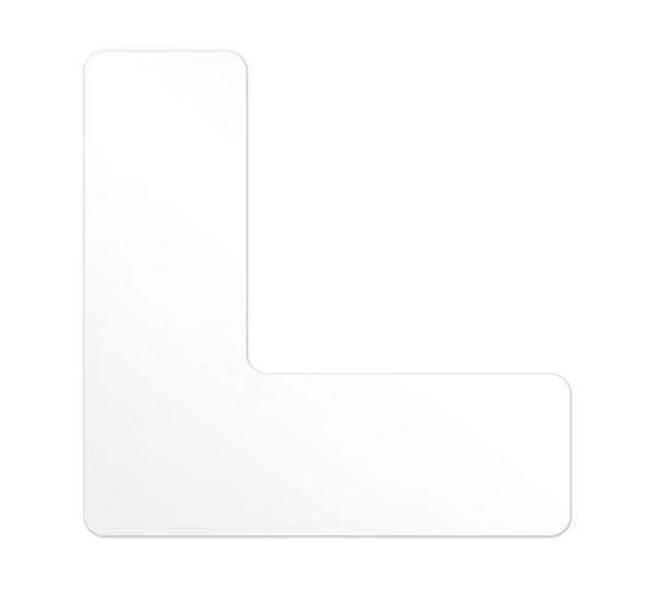 White Tuff Mark L Shape (20/pkg)