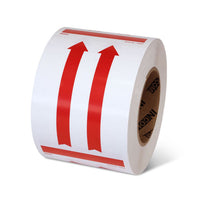 Red Arrows Up (4" x 6") 500 /roll - 3 Rolls