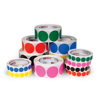 White 3/4" Circle Label (1,000 /roll) - 6 Rolls
