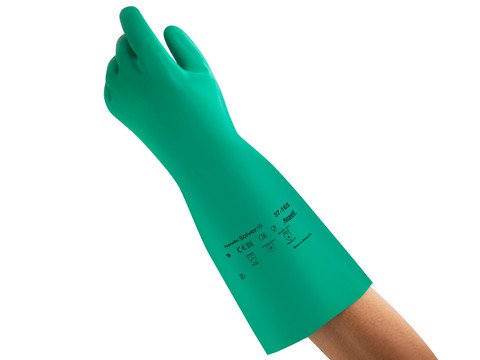 37-165 Nitrile Gloves, Size 11, Green, 22 mil | 012-37-165-11	