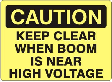 Caution Deep Clear When Room Is Near High Voltage Signs | C-4405