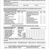 Confined Space Permits: Entry Permits
