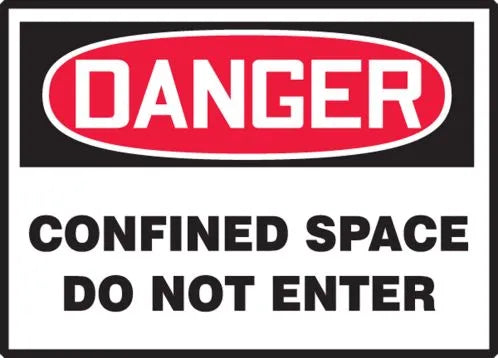 Osha Danger Safety Labels: Confined Space - Do Not Enter