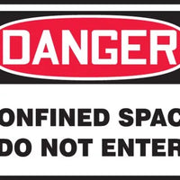Osha Danger Safety Labels: Confined Space - Do Not Enter