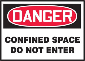 Osha Danger Safety Labels: Confined Space - Do Not Enter