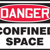 Osha Danger Safety Label: Confined Space