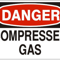 Danger Compressed Gas Signs | D-0823