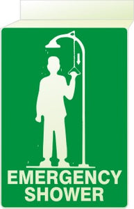 Glow Ceiling Sign - Emergency Shower