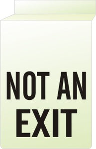 Glow Ceiling Sign - Not An Exit