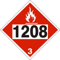 Hazardous Material Markings DOT Placard | DOT-1208