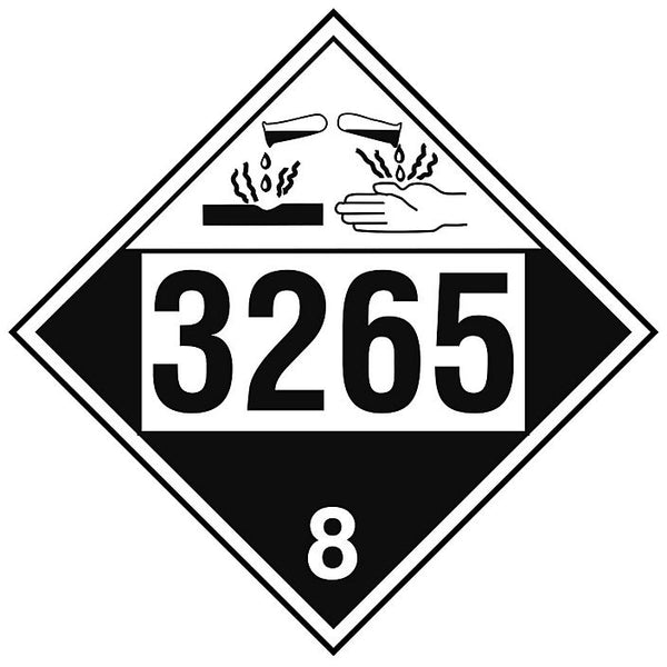 Hazardous Material Markings DOT Placard | DOT-3265