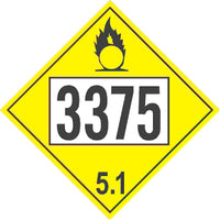 Hazardous Material Markings DOT Placard | DOT-337