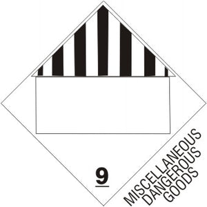 Hazardous Material Markings DOT Placard | DOT-9672