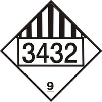 Hazardous Material Markings DOT Placard | DOT-343