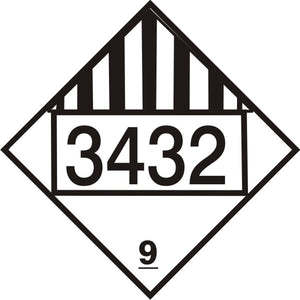 Hazardous Material Markings DOT Placard | DOT-343